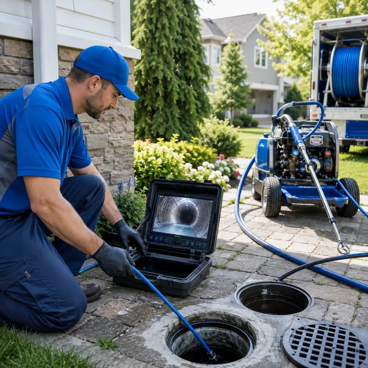 Outdoor drain cleaning professionals serving Rhineland, MO