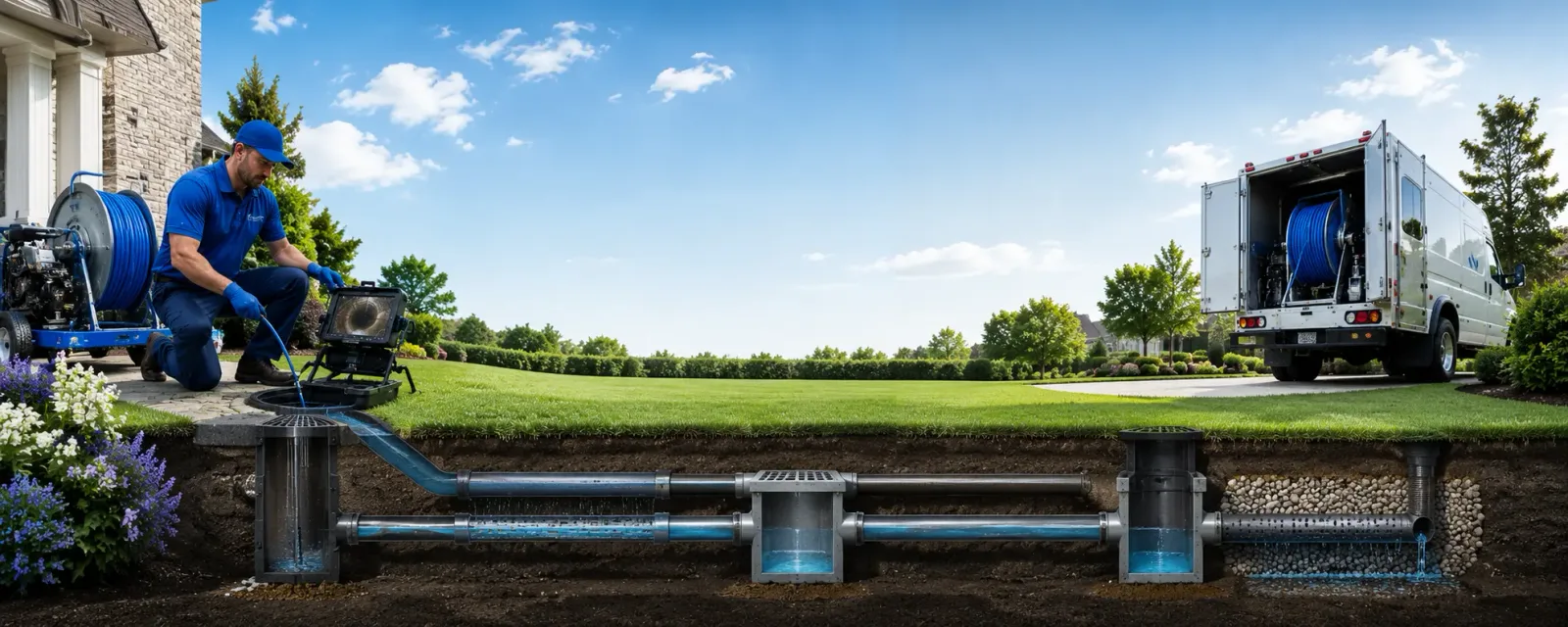 Outdoor drain cleaning information for Rhineland, MO